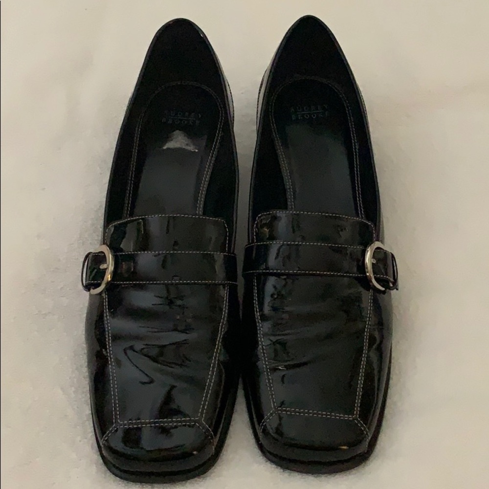 Black Patent Leather Loafers 11M in box